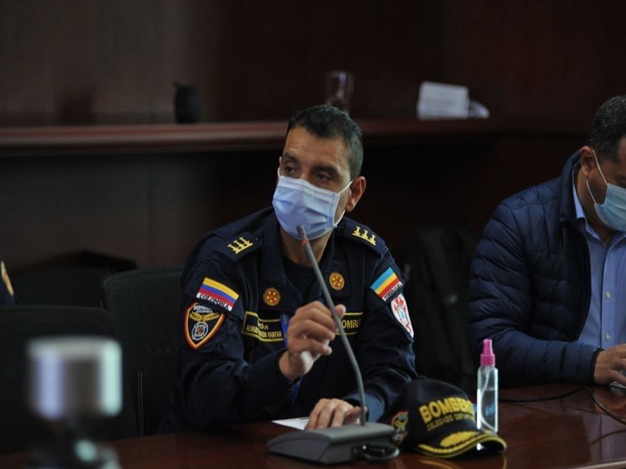 Varios municipios de Cundinamarca no han firmado convenio con los cuerpos de bomberos advierte el capitán Álvaro Farfán